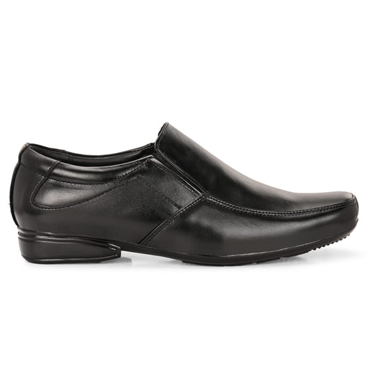 Premium Black Leather Formal Shoes for Men | Slip-On Office & Party Wear Loafers